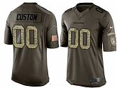 Nike Youth Denver Broncos Customized Olive Camo Salute To Service Veterans Day Limited Jersey
